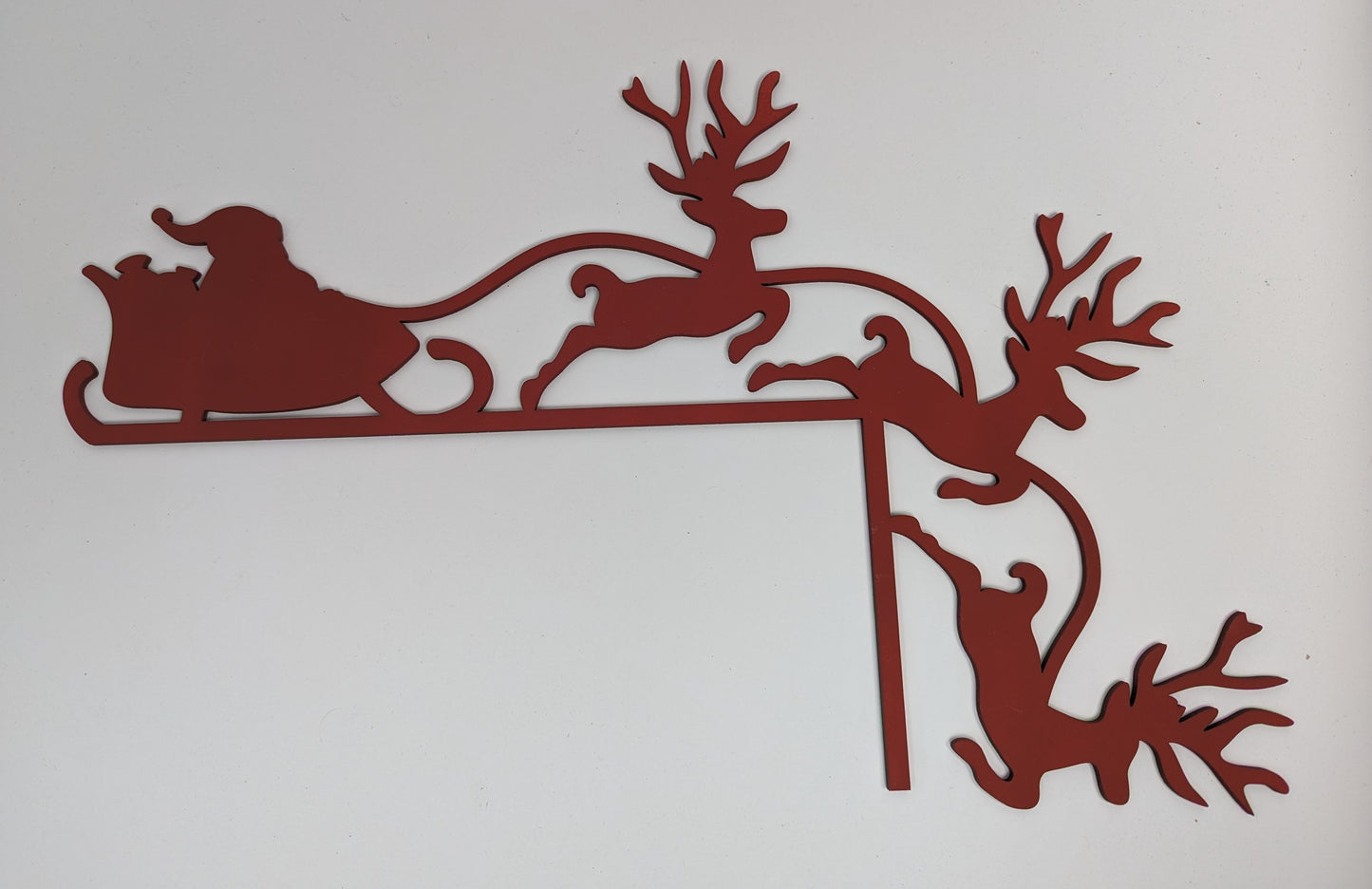 Santa & Reindeer Silhouette
