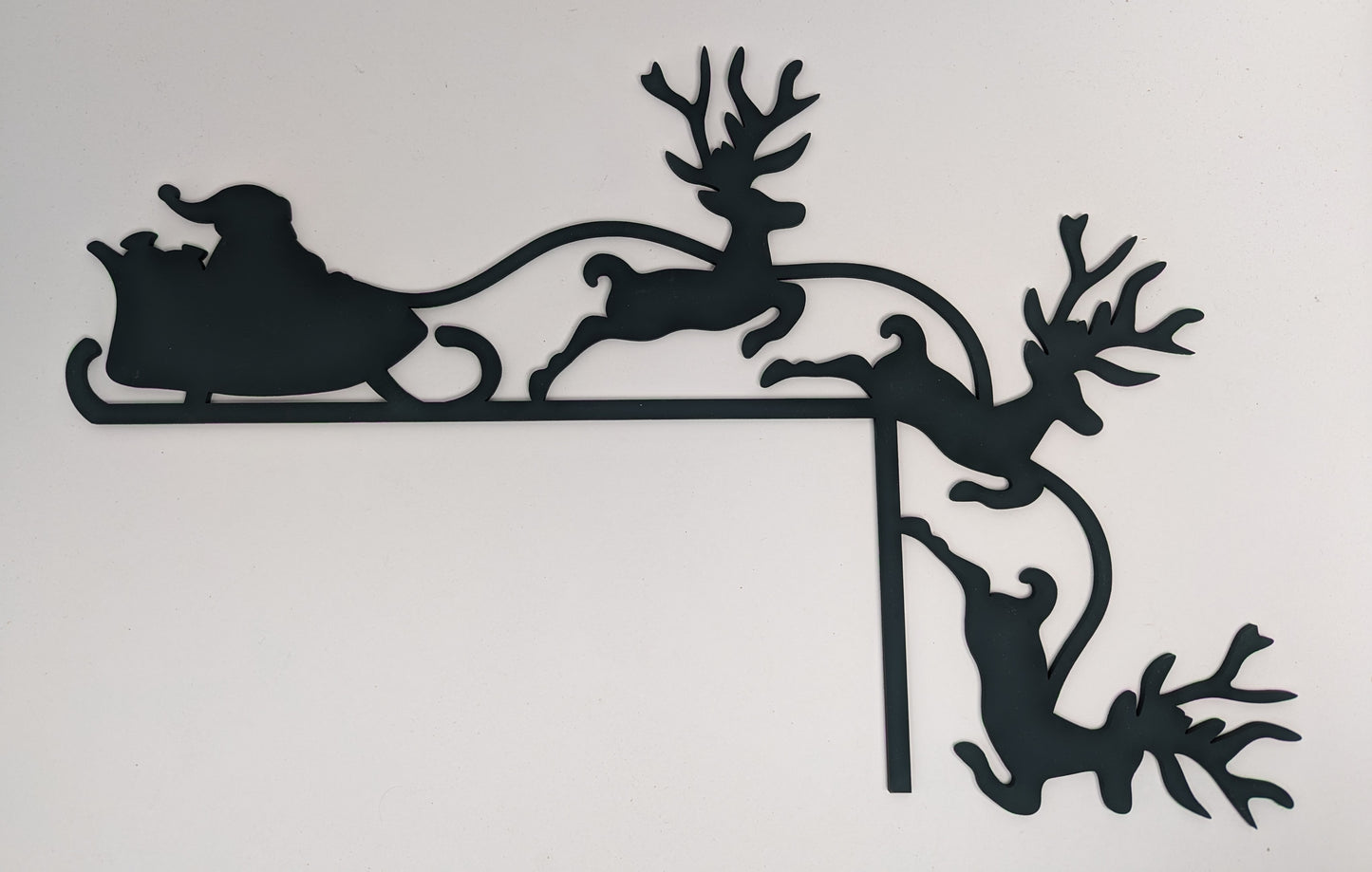 Santa & Reindeer Silhouette