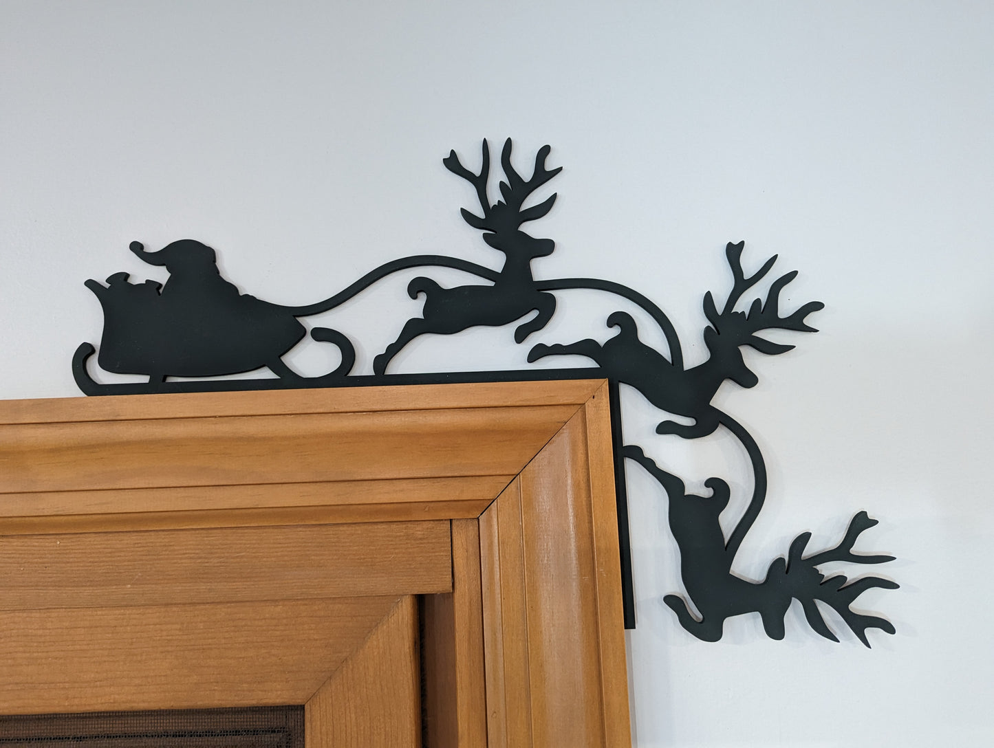 Santa & Reindeer Silhouette