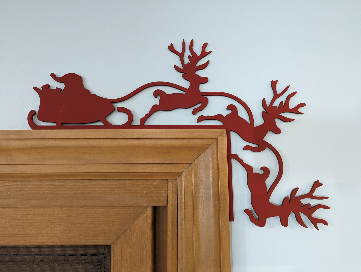 Santa & Reindeer Silhouette