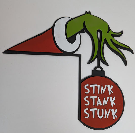 Grinch Hand - Stink Stank Stunk Door/Window Trim Décor